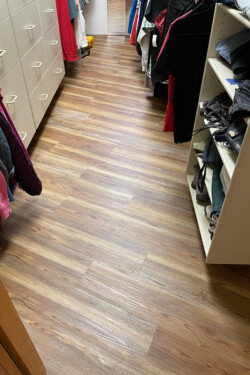 Luxury Vinyl Residential closet installation project