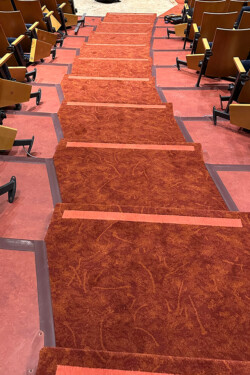 Vilar Performing Arts Center stairs, Beaver Creek CO - New Carpet Installation